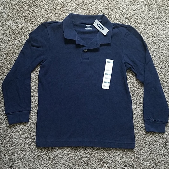 Old Navy Other - Navy long sleeve polo, boys size 6-7, Old Navy